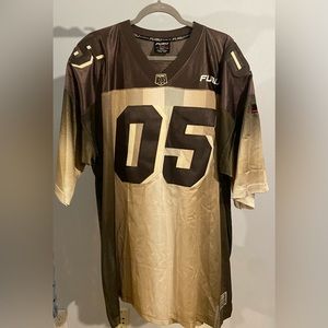 Vintage FUBU Football Jersey Men’s XXXL Brown Circa 1990s Y2K